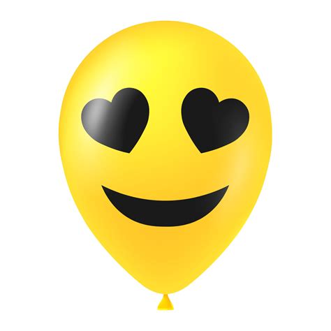 Halloween yellow balloon illustration with scary and funny face ...