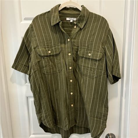 Madewell Tops Nwt Madewell Stripped Button Down Poshmark