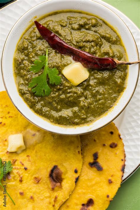 Sarson Ka Saag Makki Ki Roti Popular North Indian Main Course Menu