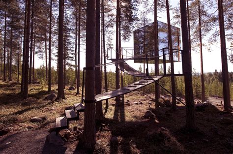 The Mirrorcube Treehotel in Sweden