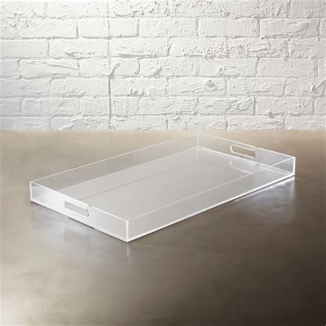 Acrylic Clear Rectangular Tray CB2