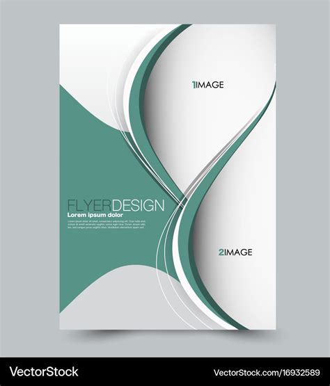 Flyer design background brochure template Vector Image