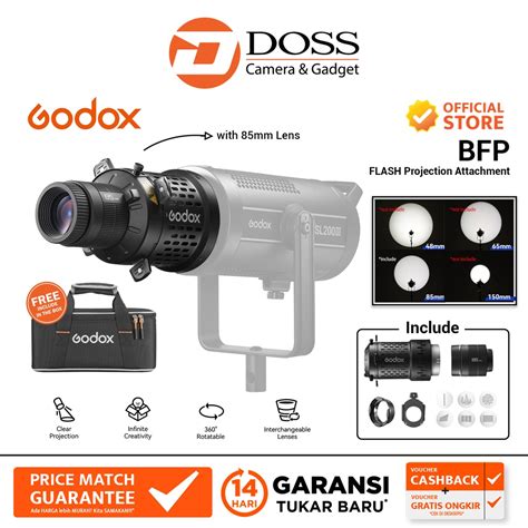 Jual Godox BFP Flash Projection Attachment Kit For Bowens Mount With