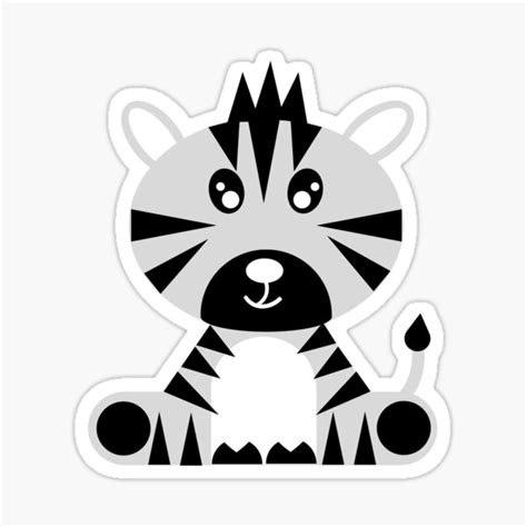 Zebra Sticker By Misslunna Redbubble