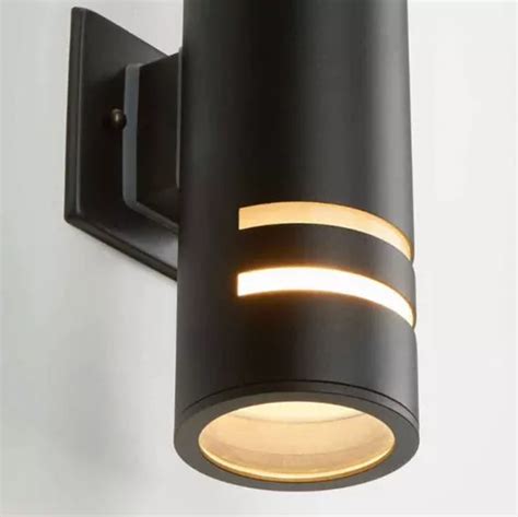 Lampara Faro Exterior Moderno Artika Negro Arbotante Meses Sin Intereses