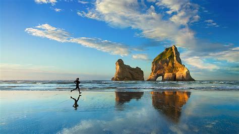 Archway Islands Wharariki Beach Golden Bay New Zealand Ultra New