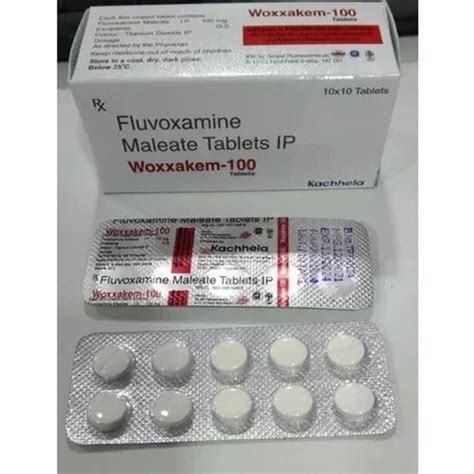 Woxxakem Fluvoxamine 100 Mg Tablet 10x10 Tablets Treatment Obsessive