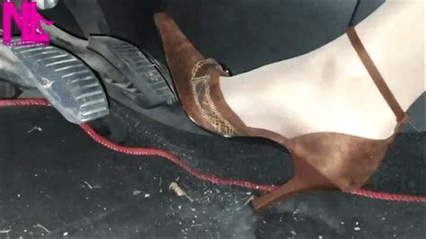 Revving In Nude Pantyhose And Brown Buckled Pumps Nylladys Foot Fetish Videos Clips Sale