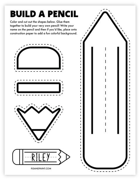 Pencil Template Printable - prntbl.concejomunicipaldechinu.gov.co