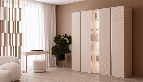 Пятидверный шкаф с витриной MONE Classic - BORGO | Купить у дилера