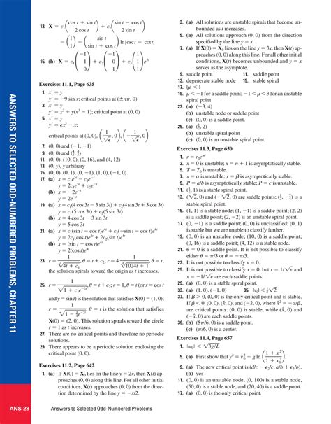 Advanced Engineering Mathematics ANS 28 Answers To Selected Odd