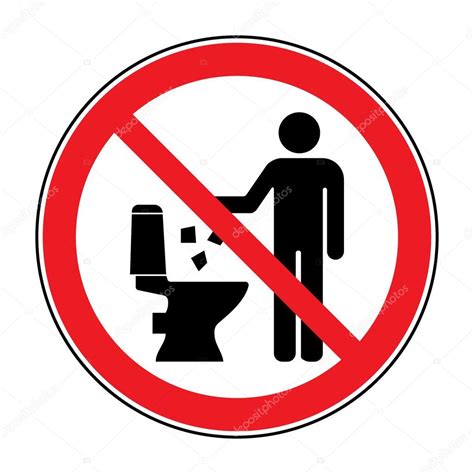 Do Not Litter In Toilet Icon 2 Stock Vector Image By Alona S 98052926