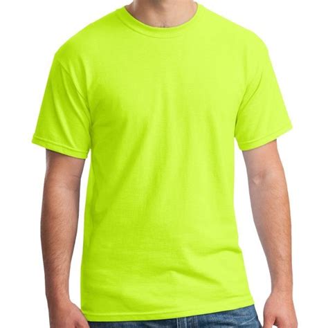 Gildan 5000 Cotton T Shirt Neon Yellow