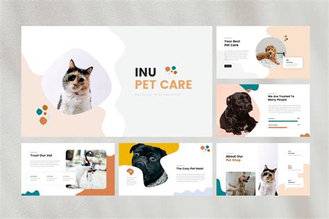 Inu Pet Care Powerpoint Template Cute Powerpoint Templates