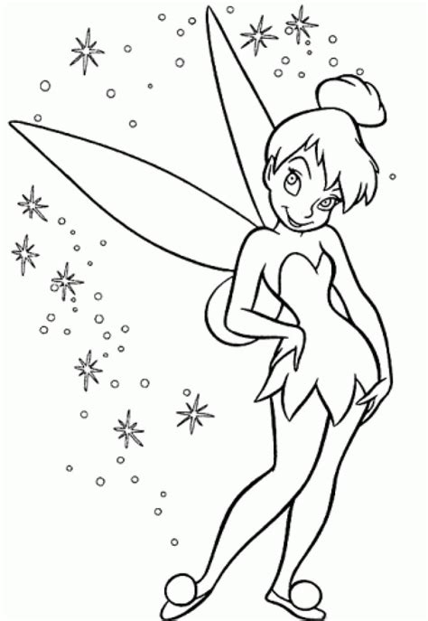 Incre Ble Tinkerbell Para Colorear Imprimir E Dibujar Coloringonly