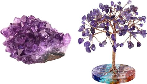 Amazon Rockcloud Natural Purple Amethyst Quartz Crystal Cluster