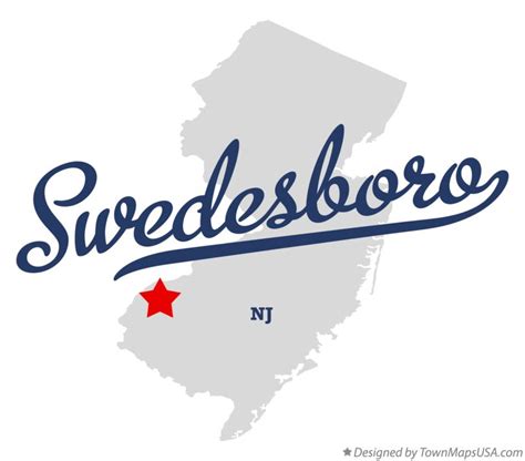 Map of Swedesboro, NJ, New Jersey