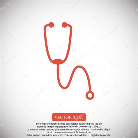 Icono del estetoscopio médico vector gráfico vectorial SimVA imagen