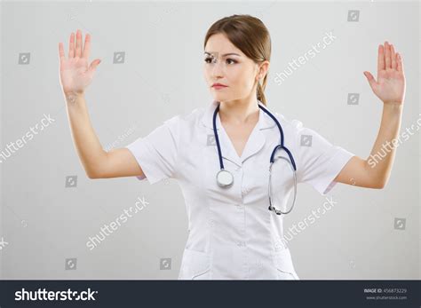 Cute Nurse Brown Hair Nude Make Stock Photo 456873229 Shutterstock
