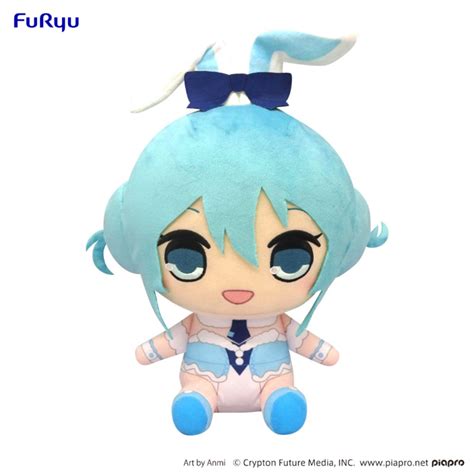 Furyu Hatsune Miku White Rabbit Ver Kyurumaru Big Plush