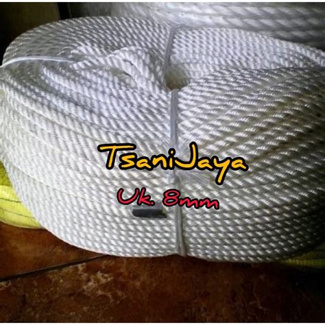 Jual Tali Tampar Tambang Nylon Uk Mm Per Meter Shopee Indonesia