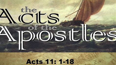 Acts 11 1 18 March 10 2019 Youtube