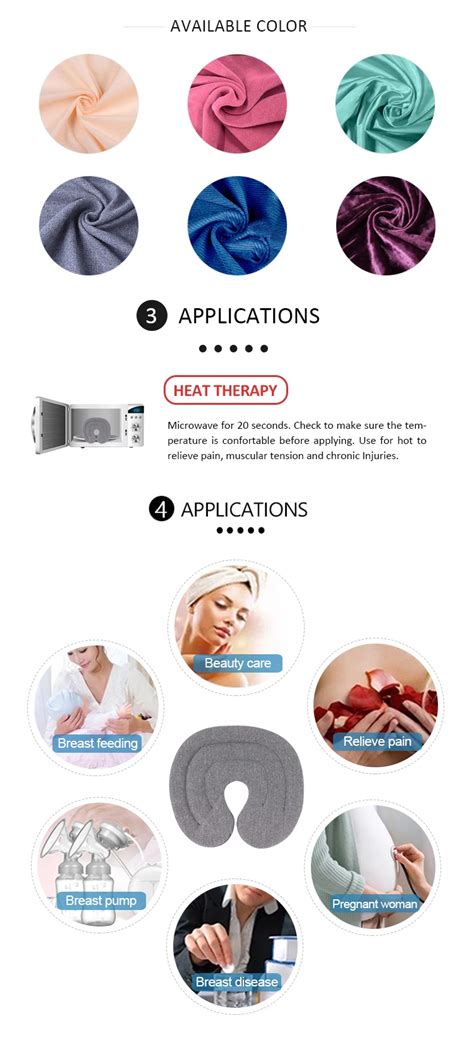Microwave Heated Breast Cooling Pad Therapy Breast Hot Compress Massage Heating Moisture Breast