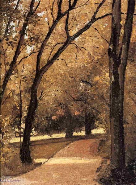 Yerres Path Through The Old Growth Woods In The Park C 1871 C 1878