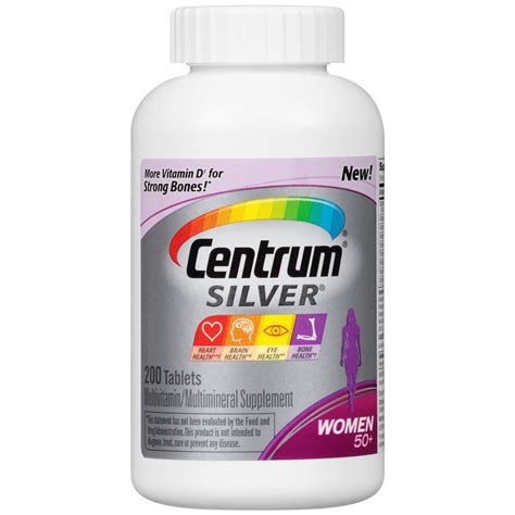 Centrum Silver Womens Multivitamin For Women 50 Plus Multivitamin