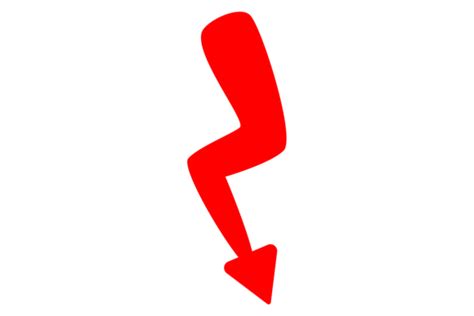 Red Decline Arrow Downfall Symbol Drop Graphic By Smartstartstocker