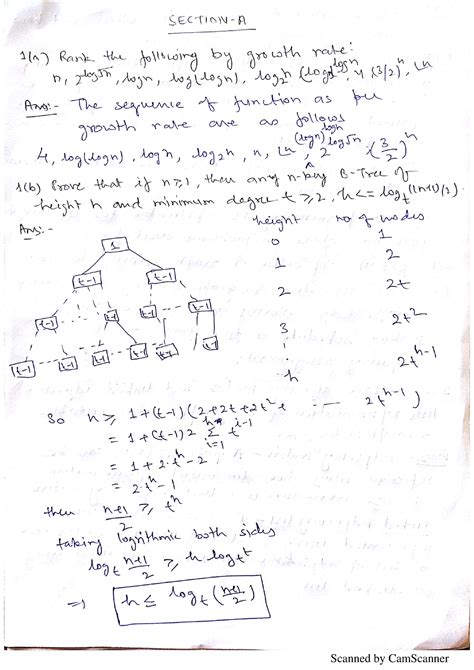 Design And Analysis Of Algorithm RCS 502 UT Sol ODD 18 19 Btech Cse