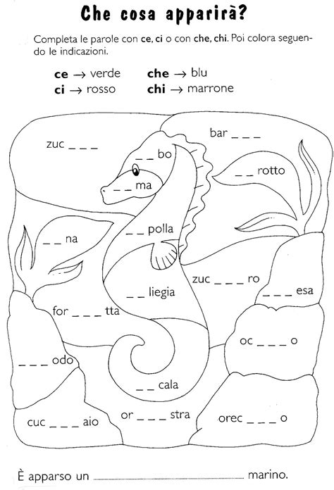 Schede Didattiche Di Italiano Ce Ci Che Chi Classe Seconda Artofit