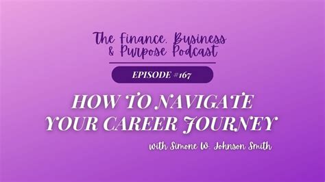 How To Navigate Your Career Journey With Simone W Johnson Smith Youtube