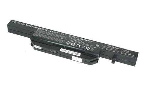 Аккумуляторная батарея для ноутбука DNS Clevo W650 11.1V 4400mAh ...