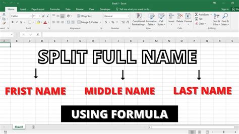 Separate Full Name Into First Name Middle Name Last Name Using