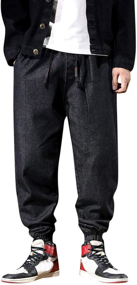 Pantalones De Jean Holgados Y El Sticos Para Hombre Talla Grande