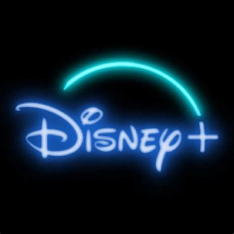 Neon Blue Disney Plus Icon