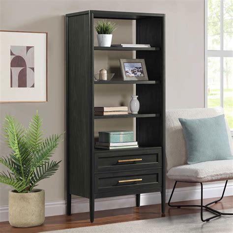 Better Homes Gardens Oaklee 4 Shelf Bookcase With Storage Drawers