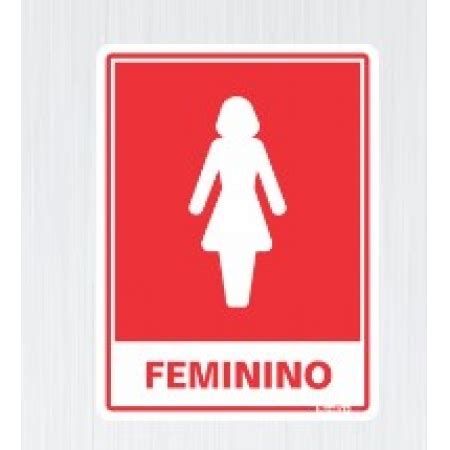 Placa Em Poliestireno X Cm Sanitario Feminino Ac Rmc Casa