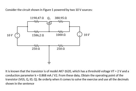 Solved Consider The Circuit Shown In Figure 1 Powered By Two