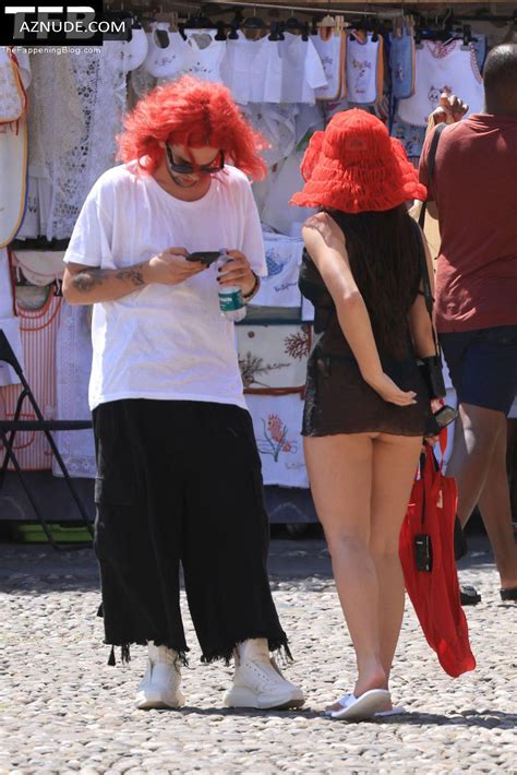 Addison Rae Sexy Seen Flashing Her Thong Bikini In Portofino AZNude