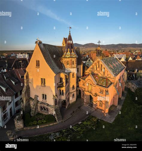 France Haut Rhin Eguisheim Castle Saint Leon And His Stork