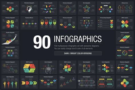 [AI] Infographic diagram set 01 | Object Illustrations ~ Creative Market