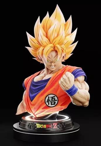 Archivo Stl Impresión 3d Dragon Ball Son Goku Ssj Bust Cuotas sin