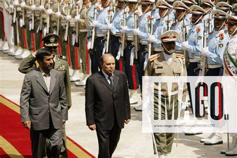 Präsident Mahmoud Ahmadinejad li Iran und Amtskollege Abdelaziz