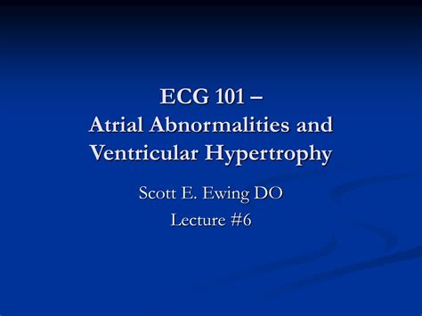 PPT Understanding Conduction Disturbances In Atrial Enlargement