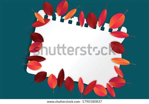 Autumn Leaves Background Fall Banner Template Stock Vector (Royalty ...