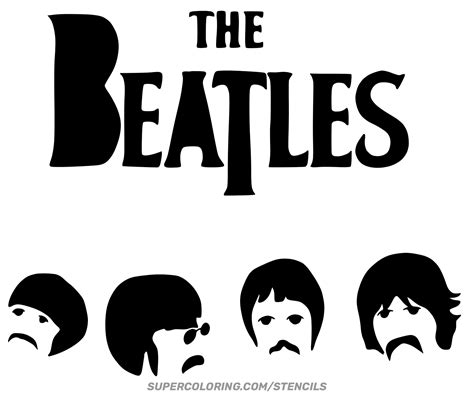 Beatles-stencil | Papercraft