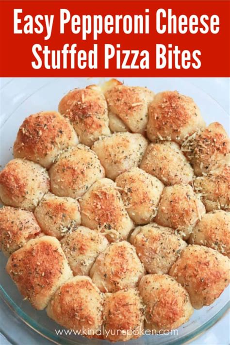 Easy Pepperoni Cheese Stuffed Pizza Bites Kindly Unspoken Recipe