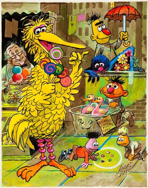 Sesame Street Paintings By Jack Davis Illustration Pinterest